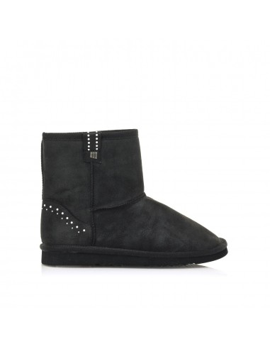 Botin mustang online negro mujer