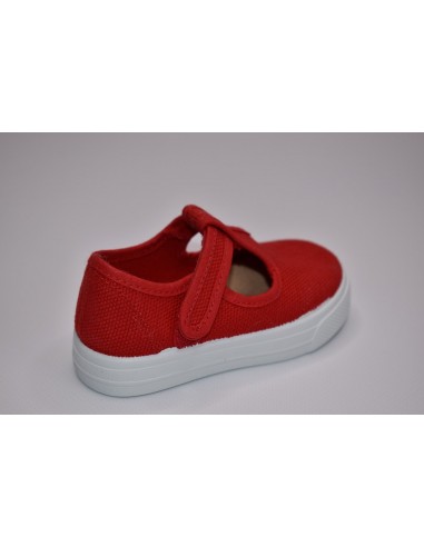 PEPITO NIÑO VELCRO LONA GRANITO ROJO 3105-15R