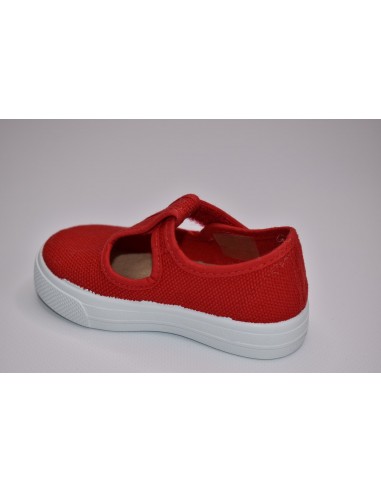 PEPITO NIÑO VELCRO LONA GRANITO ROJO 3105-15R