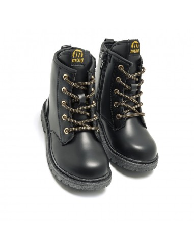 BOTIN MILITAR NIÑA MUSTANG KIDS 47713 NEGRO
