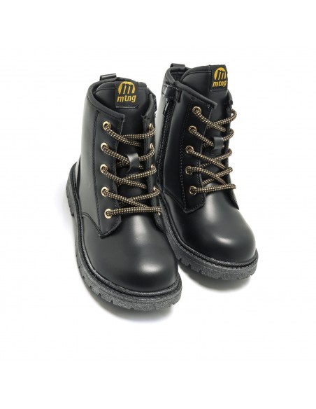 BOTIN MILITAR NIÑA MUSTANG KIDS 47713 NEGRO