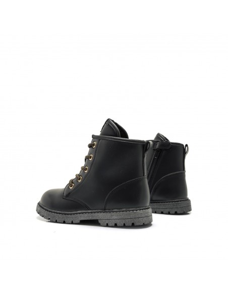 BOTIN MILITAR NIÑA MUSTANG KIDS 47713 NEGRO