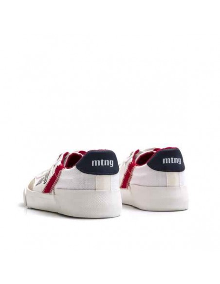 ZAPATILLA NIÑO MUSTANG LONA  CORDONES CASE BLANCO 48472
