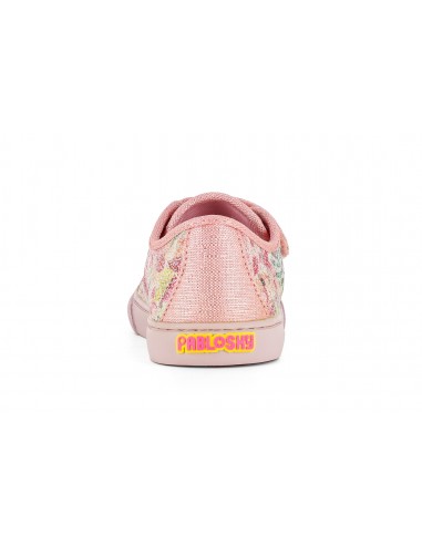 LONA NIÑA PABLOSKY VELCRO LINO ROSA GLITTER...
