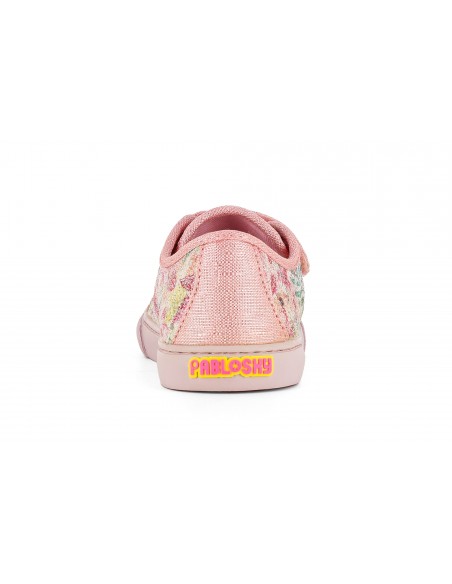 LONA NIÑA PABLOSKY VELCRO LINO ROSA GLITTER 968670C
