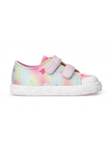 LONA NIÑA PABLOSKY VELCRO CANVAS PINK GLITTER 967270A