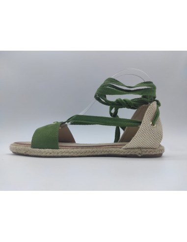 SANDALIA PLANA MUJER ANTELINA LAZADA 665 VERDE