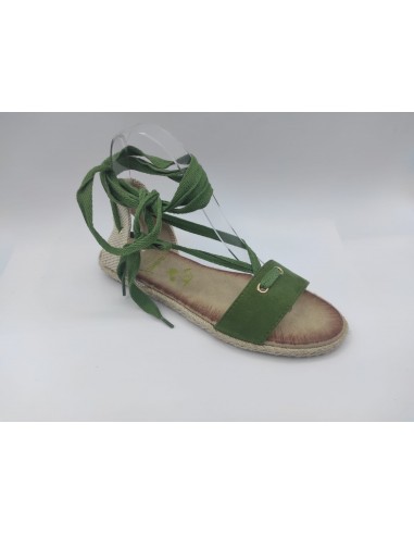 SANDALIA PLANA MUJER ANTELINA LAZADA 665 VERDE