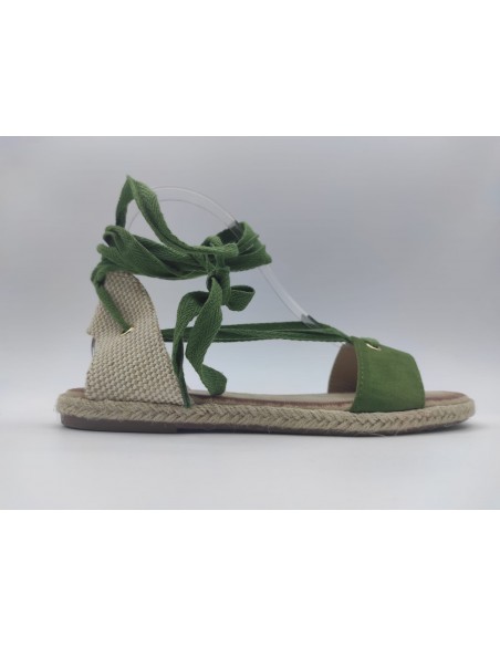 SANDALIA PLANA MUJER ANTELINA LAZADA 665 VERDE
