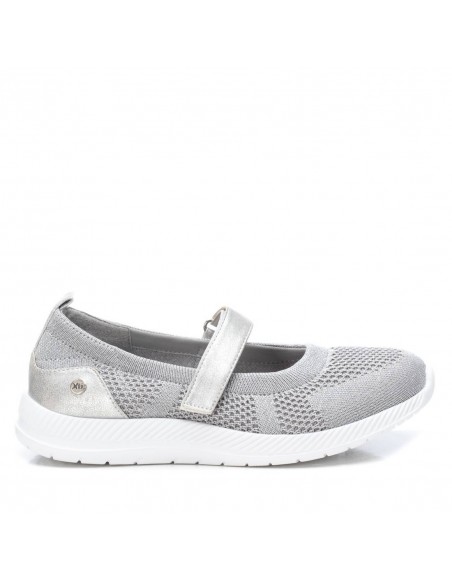 ZAPATO MUJER TEXTIL XTI VELCRO 141382 PLATA