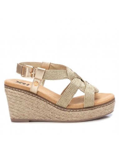 SANDALIAS CUÑAS MUJER XTI 141441 ORO