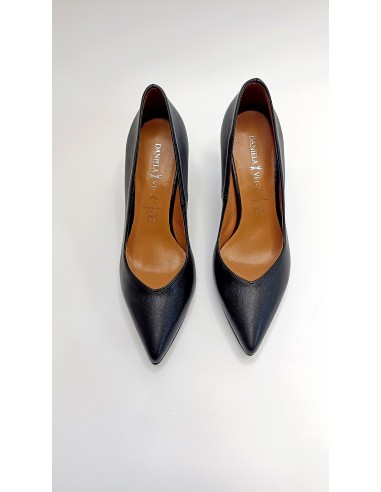 ZAPATO TACON PUNTA FINA DANIELA VEGA 1092 NEGRO