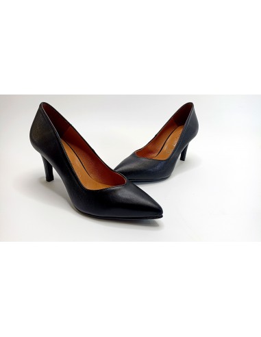 ZAPATO TACON PUNTA FINA DANIELA VEGA 1092 NEGRO