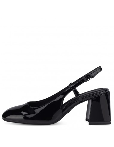 ZAPATO TACON TAMARIS CHAROL NEGRO 26601N