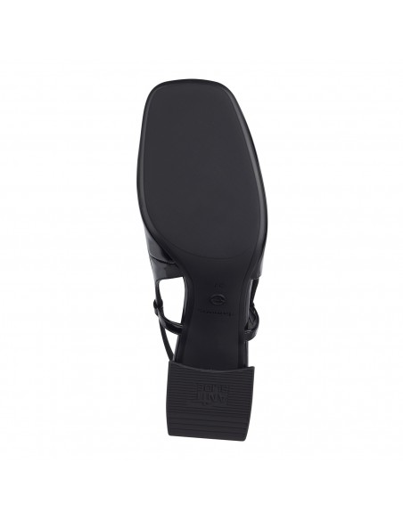 ZAPATO TACON TAMARIS CHAROL NEGRO 26601N