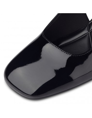 ZAPATO TACON TAMARIS CHAROL NEGRO 26601N