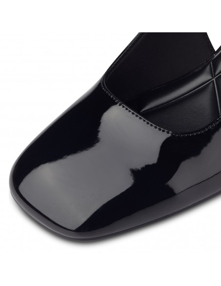 ZAPATO TACON TAMARIS CHAROL NEGRO 26601N