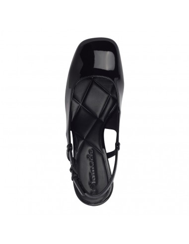 ZAPATO TACON TAMARIS CHAROL NEGRO 26601N