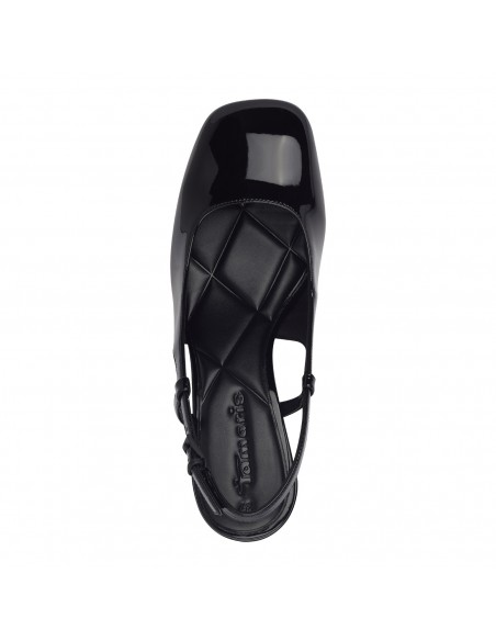 ZAPATO TACON TAMARIS CHAROL NEGRO 26601N