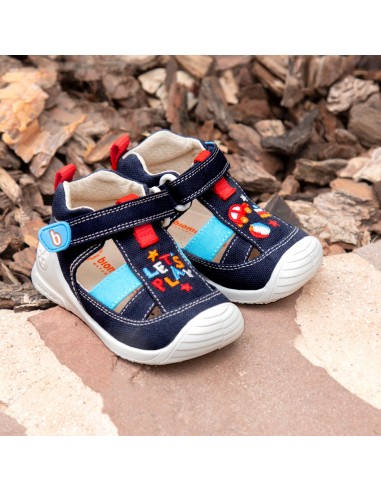 SANDALIA NIÑO BIOMECANICS PIQUE LONA TWIN 232188-A