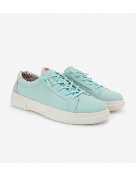 ZAPATILLA LONA MUJER WALK IN PITAS IRIS VERDE MENTA