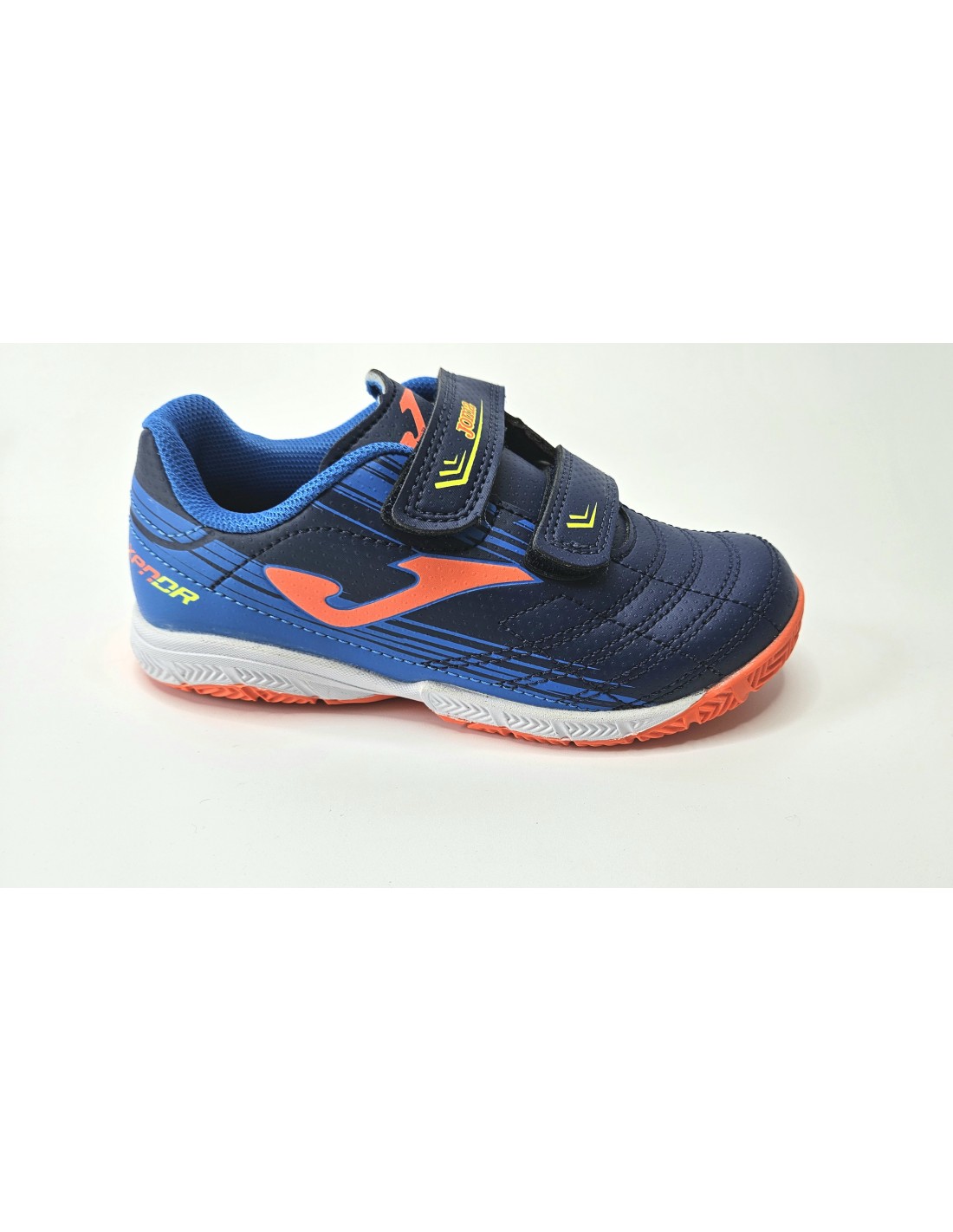 ZAPATILLA FUTBOL SALA JOMA NINO VELCRO XPANDER JR2203 MARINO
