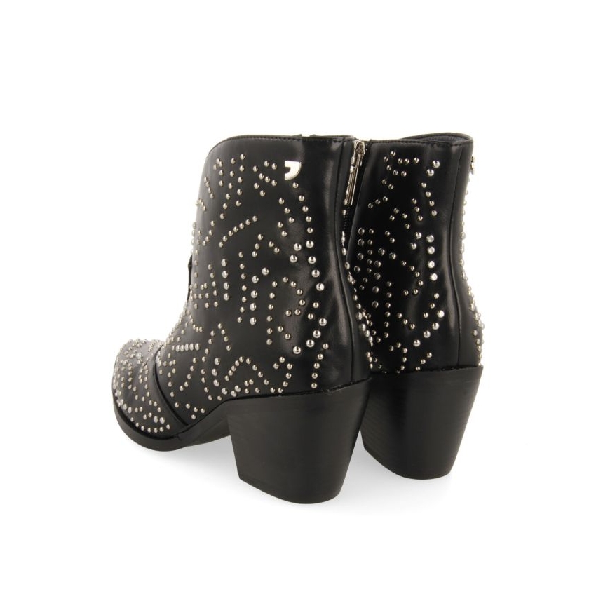 BOTIN MUJER GIOSEPPO NEGRO TACHAS PLATEADAS...