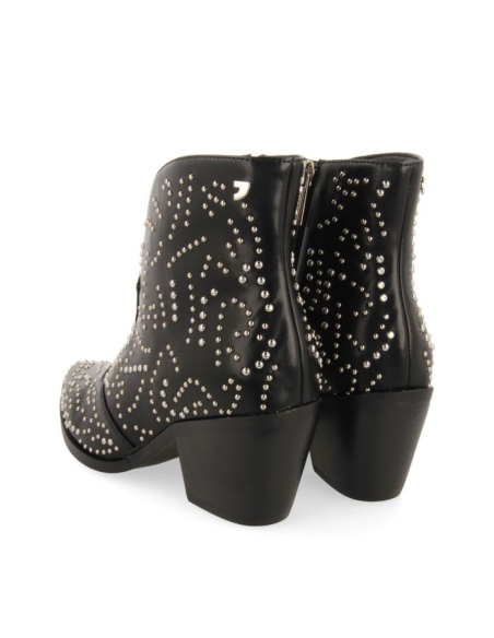 BOTIN MUJER GIOSEPPO NEGRO TACHAS PLATEADAS STRUER 70350