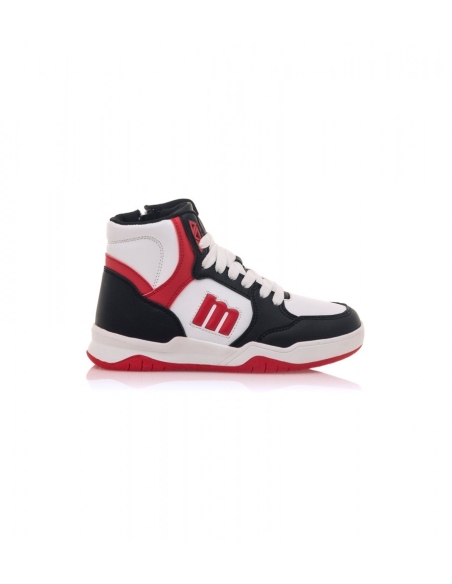 BOTA DEPORTIVA NIÑO MUSTANG 48816 NEGRO/ROJO