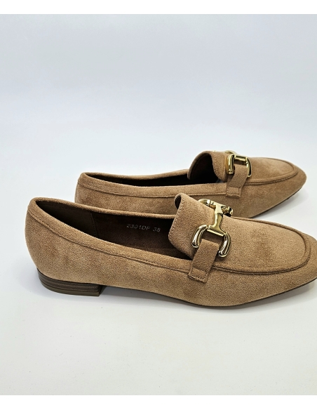 ZAPATO D MUJER PLANO MOCASIN MANDARINA 2301DF