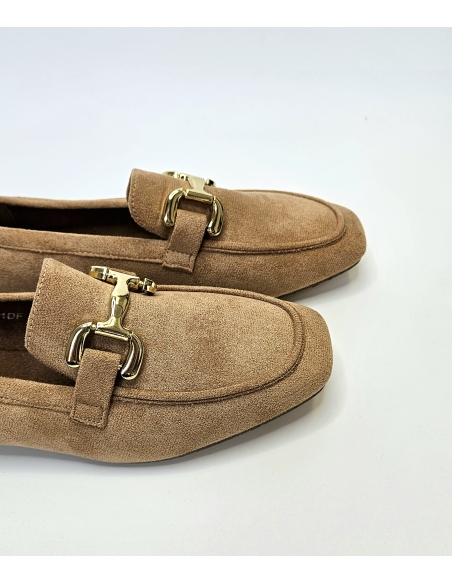 ZAPATO D MUJER PLANO MOCASIN MANDARINA 2301DF