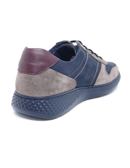 ZAPATOS HOMBRE DEPORTIVO PIEL NOTTON ELASTICOS PIEL COMBI SE