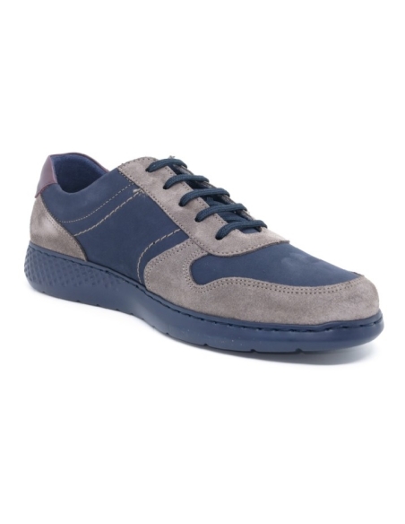 ZAPATOS HOMBRE DEPORTIVO PIEL NOTTON ELASTICOS PIEL COMBI SE