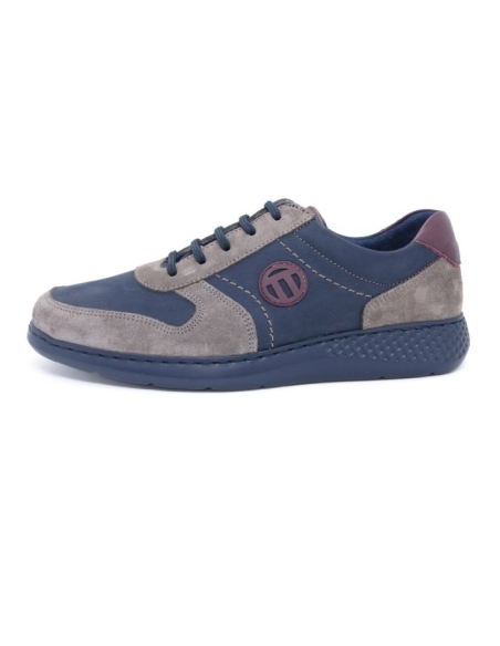 ZAPATOS HOMBRE DEPORTIVO PIEL NOTTON ELASTICOS PIEL COMBI SE