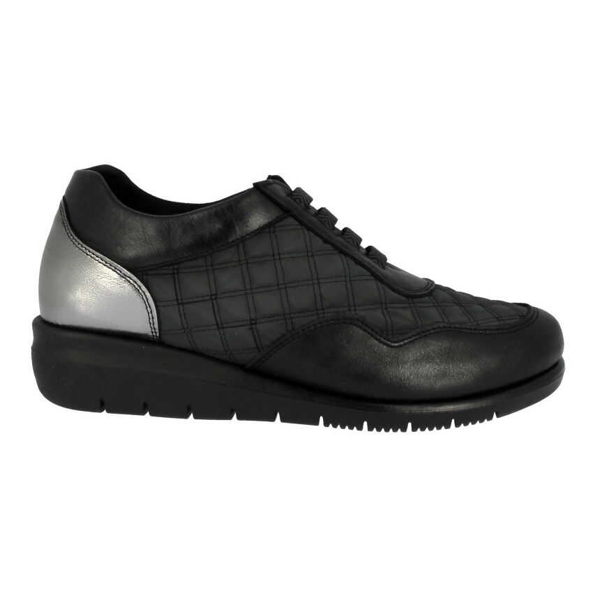 ZAPATO MUJER PLANO CORDON ELASTICO ANCHO ESPECIAL DOCTOR CUT