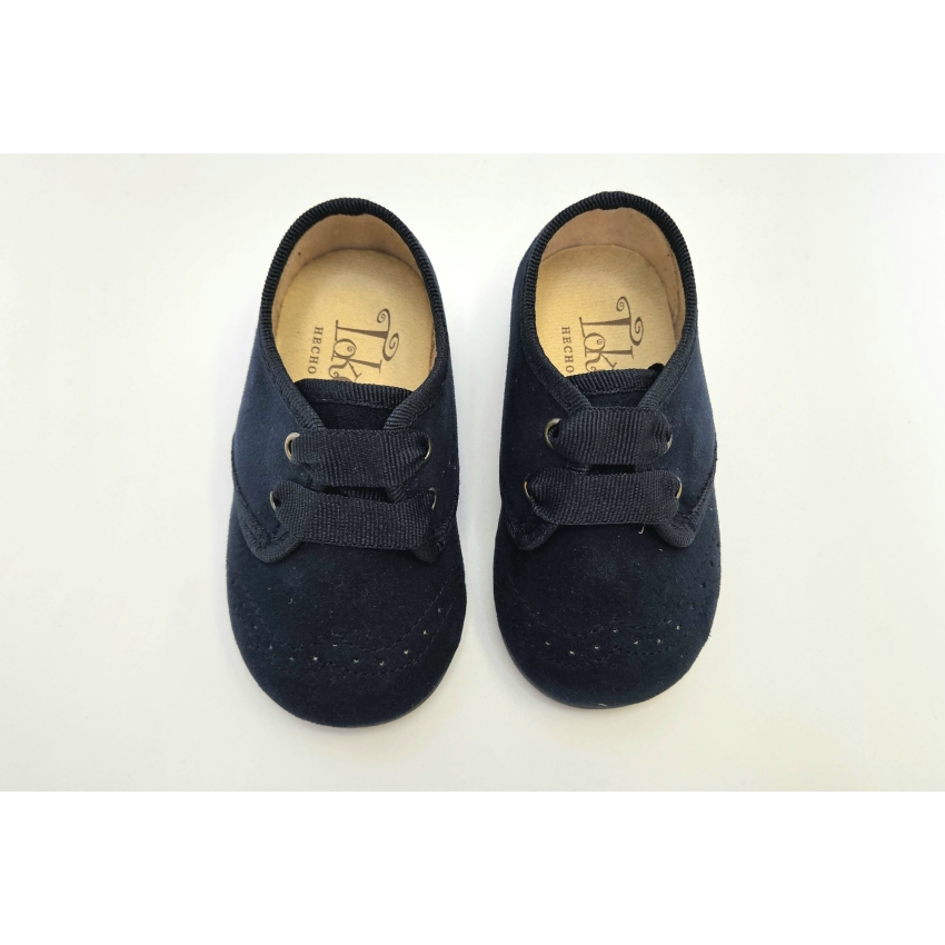 BLUCHER NIÑO CORDON SERRAJE MARINO TOKOLATE