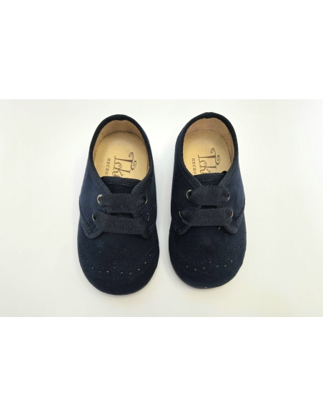 BLUCHER NIÑO CORDON SERRAJE MARINO TOKOLATE