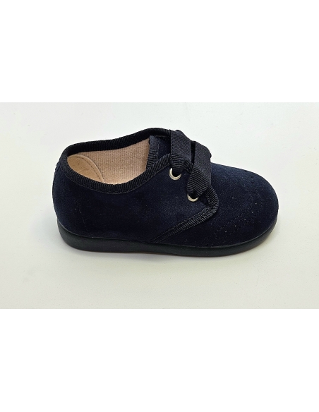 BLUCHER NIÑO CORDON SERRAJE MARINO TOKOLATE