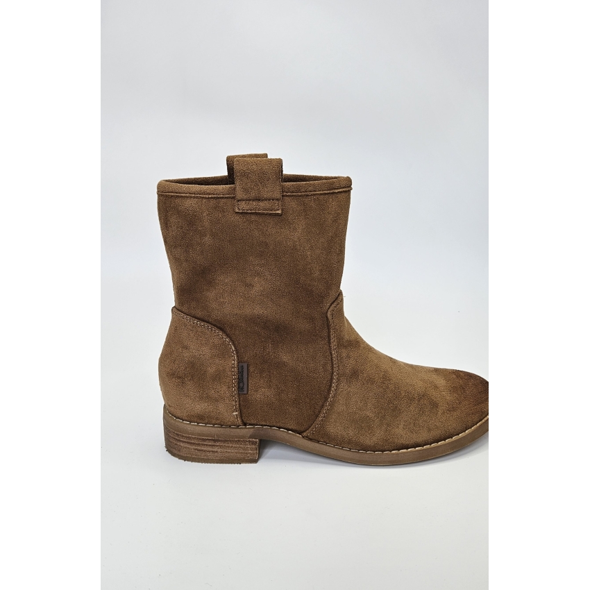 BOTIN PLANO MUJER MANDARINA ANTELINA CAMEL