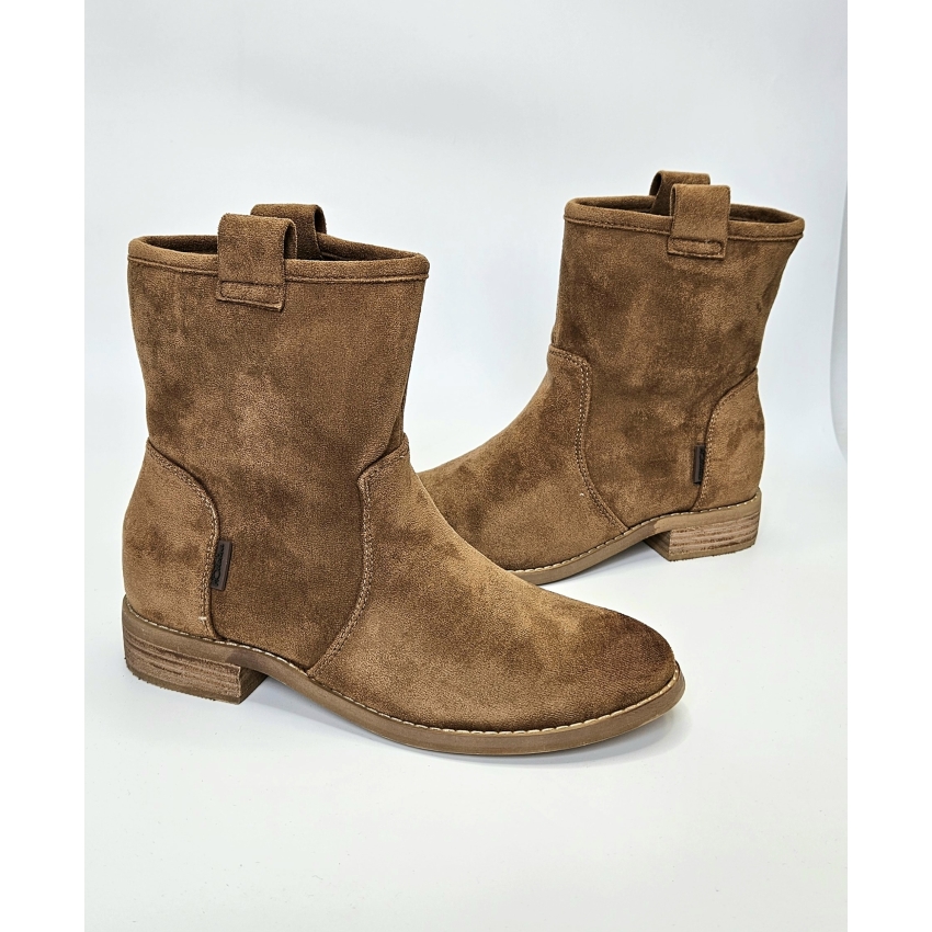 BOTIN PLANO MUJER MANDARINA ANTELINA CAMEL