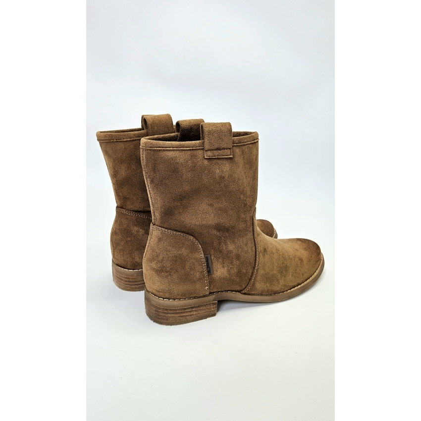 BOTIN PLANO MUJER MANDARINA ANTELINA CAMEL