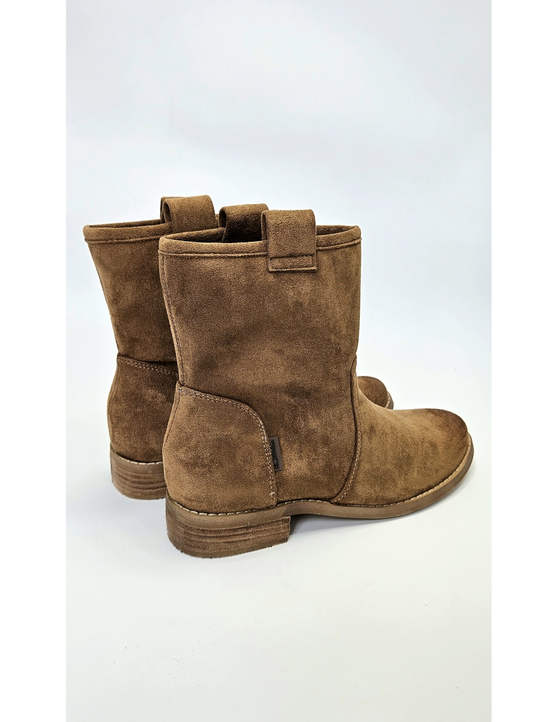 Botines antelina 2025 mujer