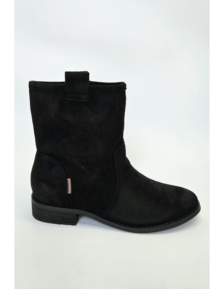 BOTIN PLANO MUJER MANDARINA ANTELINA NEGRO