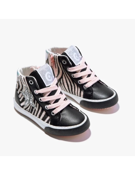 BOTITA NIÑA LINEA CONVERS DE CONGUITOS GLITTER STAR BLACK