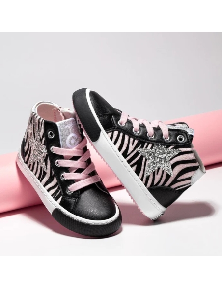 BOTITA NIÑA LINEA CONVERS DE CONGUITOS GLITTER STAR BLACK