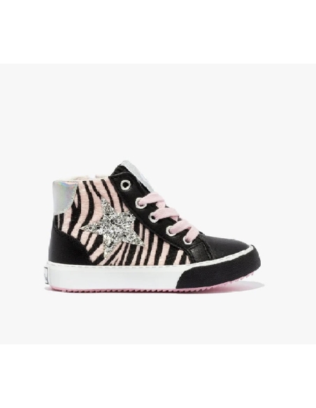 BOTITA NIÑA LINEA CONVERS DE CONGUITOS GLITTER STAR BLACK