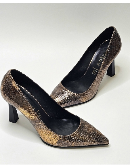 ZAPATO MUJER TACON DANIELA VEGA SERPESLUX LATON 2211