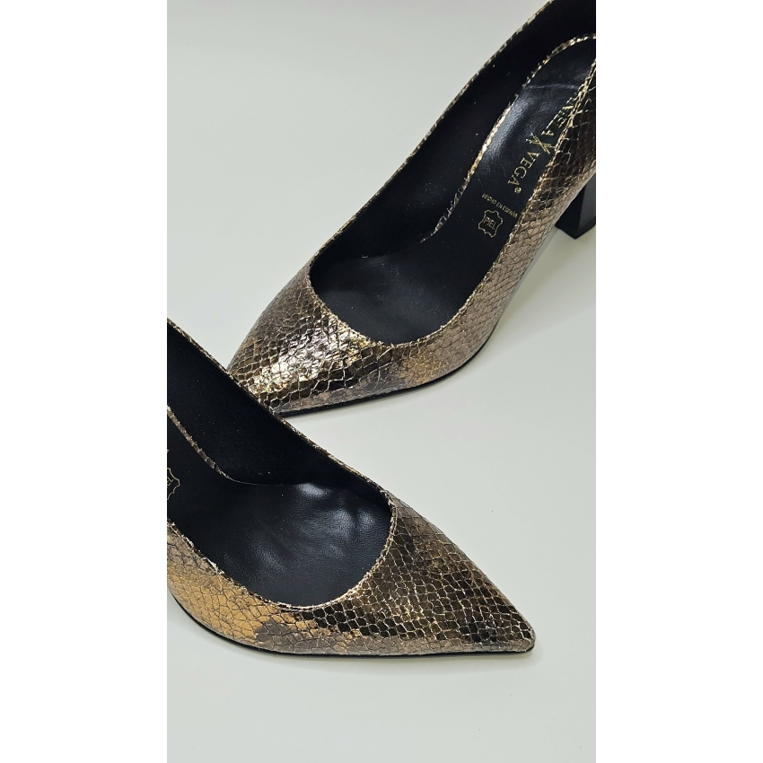 ZAPATO MUJER TACON DANIELA VEGA SERPESLUX LATON...