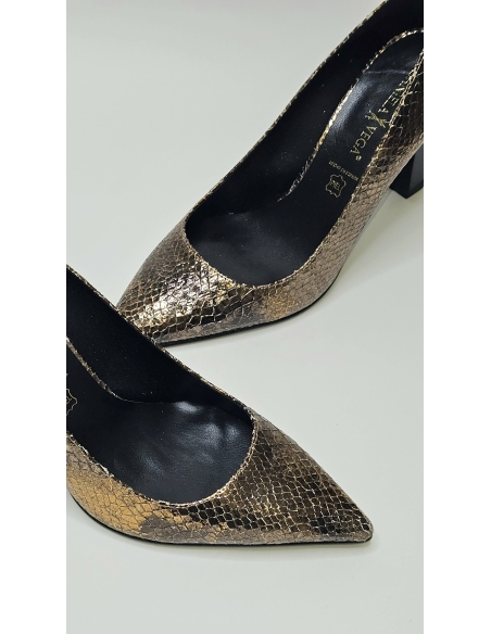 ZAPATO MUJER TACON DANIELA VEGA SERPESLUX LATON 2211