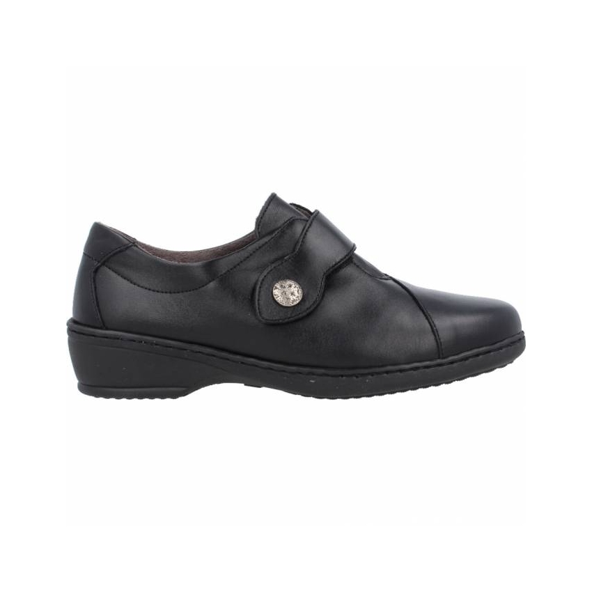 ZAPATO MUJER PIEL NOTTON VELCRO ANCHO ESPECIAL 096112